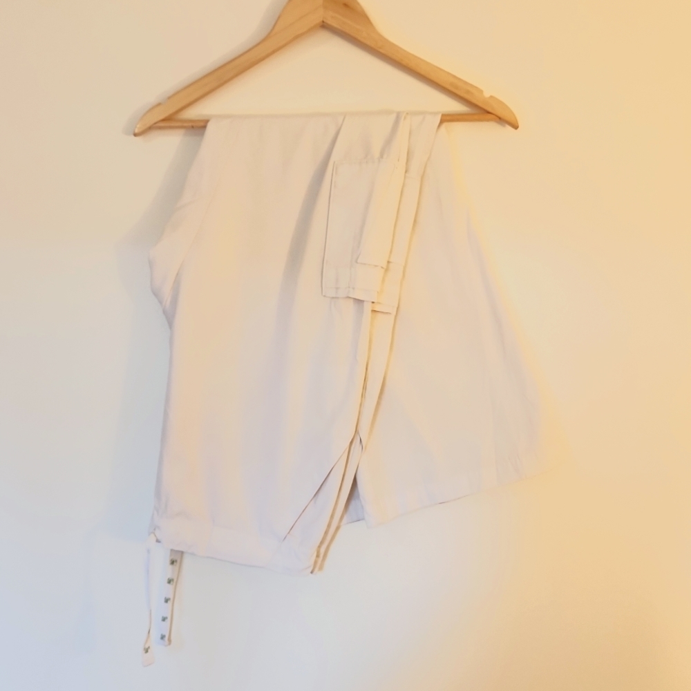 White Multipocket Scrub Pants